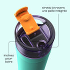 Bubba - Bouteille d’eau DualSip, acier inoxydable isotherme, 710 ml (24 oz)-Acier inoxydable isotherme sous vide : les boissons restent froides pendant des heures