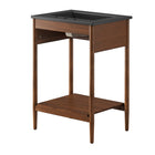 Modway - Zaire 24" Vanette de salle de bain - Noir noyer-Placage de grains de bois