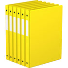 Davis Group Super économie, Reliure à anneaux ronds 5/8 po, paquet de 6 – Jaune-3 Reliure À Anneaux