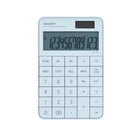 Sharp - Calculatrice de bureau plate à 12 chiffres - Blanche-Écran LCD XL à touches plates 12 chiffres