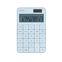 Sharp - Calculatrice de bureau plate à 12 chiffres - Blanche-Écran LCD XL à touches plates 12 chiffres
