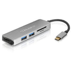 Aluratek - Hub multimédia USB Type-C et lecteur de carte avec HDMI-Résolution HD 4K