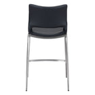 Zuo - Ace Tabouret de comptoir - Noir/Silver - Ensemble de 2-Garantie limitée de 3 ans