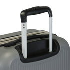 Reebok - Valise de cabine à coque rigide 21.50po de la collection Action - Grey-Double roulettes pivotantes à 360 degrés pour un roulement fluide et silencieux (8 roues)