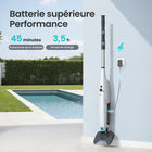 Aiper - PilotFlow V3 Aspirateur de piscine portable pour piscines creusées et hors sol avec une puissance d'aspiration de 21 GPM et une perche télescopique-8