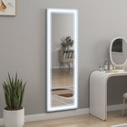 HOMCOM - Miroir pleine longueur à éclairage led 3 couleurs - 21 po l x 64 po H - blanc-Fonction mémoire enregistrant votre dernier réglage d’éclairage pour plus de commodité 