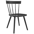 Modway - Sutter Fauteuil d’appoint de salle à manger Ensemble de 2 - Noir-Entièrement assemblé