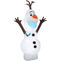 GEMMY - Olaf gonflable de Noël, tiré de La Reine des Neiges 2 - 122 cm-S'illumine grâce à une lumière LED brillante et économe en énergie