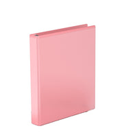Davis Group - Classeur à anneaux à 3 compartiments - anneaux ronds de 2 -5 cm - couleur Rose pale-3 1 po Reliure À Anneaux
