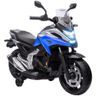 Qaba - Moto électrique Honda sous licence 12V avec phares et musique - bleu-La licence Honda garantit la qualité et la confiance pour cette moto électrique pour enfants 