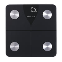 Relaxus - Balance intelligente Life Balance - Noir-Suivi complet de la santé : mesure 15 indicateurs essentiels, dont la masse grasse, l’hydratation, la masse musculaire, la densité osseuse et l’apport calorique recommandé