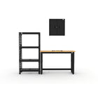 Cat - Ensemble d’armoires de garage (PAA) incluant 1 armoire murale, un établi de 48 po et une tablette-Ensemble d’armoires et établi 3 pièces : Armoire murale robuste de 28 po, étagère industrielle et établi de 48 po offrant un rangement pratique et une surface de travail dans un format compact.