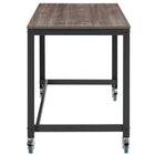 Modway - Vivify Bureau informatique Bureau - Noyer gris-Dessus en panneau de particules durable