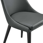 Modway - Viscount Cuir végane Chaise à manger - Gris-8