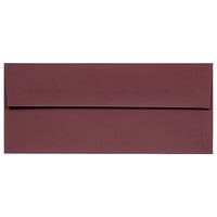 JAM Paper Enveloppes format invitation avec fermeture gommée, 4 1/8 x 9 1/2 po, bourgogne, 100/paquet-Bourgogne