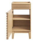 Modway - Render 18" Armoire de toilette de salle de bain (lavabo non inclus) - Chêne-8