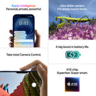 Apple - iPhone 16 6,1" - 256 Go - Outremer - Bell et Virgin Plus-Personnalisez Votre iPhone: Avec iOS 18, donnez la couleur de votre choix aux icônes de l'écran d'accueil. Retrouvez vos images préférées plus rapidement dans l'app Photos repensée. Et ajoutez des effets animés amusants à n'importe quel mot, phrase ou émoji dans un iMessage