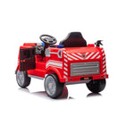 Freddo - 12V Camion de Pompier 1 Place Porteur - Rouge-Accessoires interactifs : Comprend une pelle à incendie et un espace de rangement à l’arrière du camion pour un jeu de rôle réaliste et pratique