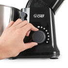Commercial Chef - Batteur sur socle électrique de 4,7 pintes-Conception à tête inclinable : cette machine à pétrir la pâte continue de dépasser les attentes grâce à sa conception à tête inclinable. Cela permet une fixation facile des accessoires et un retrait du bol vraiment sans tracas.