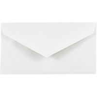 JAM Paper Enveloppes Monarch de type commercial à ouverture latérale et rabat gommé, 3 7/8 x 7 1/2 po, blanc, pqt/200-Blanc