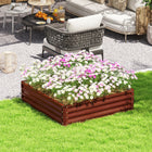 Outsunny - Jardin surélevé 4 pi x 4 pi x 1 pi pour légumes-Convient pour planter des légumes, des herbes et des fleurs dans votre jardin 