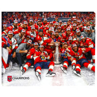 Florida Panthers 16x20 sur toile 2024 Stanley Cup - Toile encadree - 20" x 16"-Impression sur toile de qualité supérieure avec bordures enveloppées