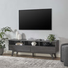 Modway - Render 60 po Meuble TV, Fusain-Construction durable en panneaux de particules