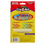 Cra-Z-Art - Marqueurs Fineline non lavables - Paquet de 10-Ces marqueurs Fineline classiques facilitent le colouriage, offrent une belle saturation des couleurs avec des couleurs riches et vibrantes pour stimuler l'imagination et aider les enfants à stimuler leur créativité