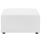 Modway - Saybrook Terrasse extérieure Rembourré Sofa-sectional ottoman in Blanc-Cadre en métal en aluminium