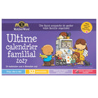 MotherWord - Calendrier familial magnétique pour réfrigérateur 2026-2027 - 9 1/2 po H x 15 po l - français-16 mois : septembre 2026 - décembre 2027