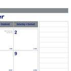 Blueline - 2027 Calendrier sous-main mensuel Net Zero Carbon - 22 po x 17 po - bilingue-Support en carton renforcé