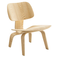 Modway - Fathom Chaise longue - Naturel-Chaise d’accent moderne du milieu du siècle