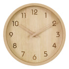 Monarch Specialties - 9120 Horloge Murale Juvénile Rond de 12" - Visage Naturel/ Cadre Naturel-Cette horloge murale ronde contemporaine de 12 pouces présente un cadran naturel élégant et un cadre en plastique naturel, ce qui en fait un élément décoratif parfait pour tout décor moderne
