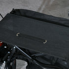 HOMCOM - Déambulateur pliant à roulettes 8 po avec siège et sac - rouge-Quatre roues, avec double frein à main pour contrôler les roues arrière 