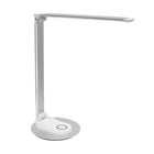 Mount-It! - Lampe de bureau LED avec recharge sans fil - Argent/blanc-Profitez d'une lumière douce et agréable pour les yeux, idéale pour lire, travailler ou étudier sans fatigue oculaire