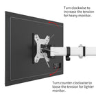 ShoppingAll - Support pour double écran et ordinateur portable entièrement réglable - Blanc-Peut accueillir un moniteur 13"-32" et un ordinateur portable 12"-17". Chaque bras peut supporter jusqu'à 17,6lbs d'ordinateur portable ou d'écran avec des trous de montage VESA de 75mm x75mm ou 100mm x 100mm.