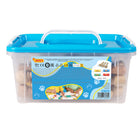 JOVI - Coffret école bébé pâte à modeler Plastilina - 20 barres/9 tampons-Jeu longue durée : dites adieu à l'argile séchée ! Notre formule non durcissante garantit que l'argile reste souple et malléable, permettant aux enfants de jouer avec elle encore et encore. Cette caractéristique favorise l'exploration et l'apprentissage continus.