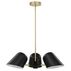 Modway - Briana 3-Lumière Lumière suspendue - Noir-Ampoule : 3 E26 40W max (non incluse)