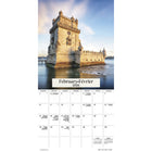 DateWorks - 2026 Calendrier Mural 16 Mois - 12 po x 12 po - Destinations Exotiques - Bilingue -Scénique