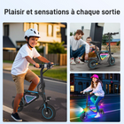 Gyrocopters - Trottinette électrique pour enfants Radi8 - Vitesse 25 km/h - Autonomie 20 km - Éclairage LED - Noir-Grâce à un écran LCD clair affichant la vitesse et le niveau de batterie en temps réel, votre enfant reste informé tandis que vous avez l'esprit tranquille quant à sa sécurité
