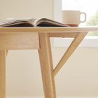 Modway - Gallant Rond 47 po Table à manger, Chêne-Jambes effilées