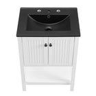 Modway - Steam 24" Vanette de salle de bain - Blanc Noir-8