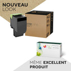 Ecotone - 71B1HK0 Lexmark Remanufacturés Toner Cartridge - Noir-Couleur : Noir