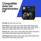 HP - Cartouche d'encre 63XL/65XL  à rendement élevé, B7RT5AN - Noire-Texte noir net pour les documents quotidiens