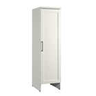Sauder - Meuble de rangement pour aspirateur robot HomePlus - Blanc doux-Le BotStop   en instance de brevet offre un espace de stockage pour votre robot aspirateur