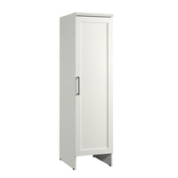 Sauder - Meuble de rangement pour aspirateur robot HomePlus - Blanc doux-Le BotStop   en instance de brevet offre un espace de stockage pour votre robot aspirateur