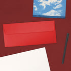 JAM Paper Enveloppes recyclées Brite Hue n° 10 (4,13 x 9,5 po), rouge, 500/bte-Taille des enveloppes : 4,13 x 9,5 po