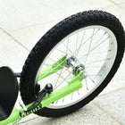 Aosom - Trottinette de rue pour jeunes avec roue gonflable de 16 po, freins doubles - vert-Guidon enveloppé de matière souple pour une prise en main plus confortable 