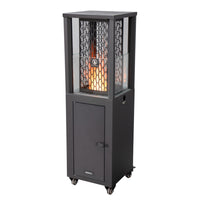 EnerG+ - Outdoor Wood Pellet Patio Heater-Conçu pour fonctionner efficacement aux pellets, offrant une solution de chauffage durable et écologique.