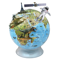 Replogle - Globe terrestre jour/nuit pour enfants, 30,5 cm, bleu océan, illuminé, pour bureau - Anglais-Globe océanique bleu illuminé